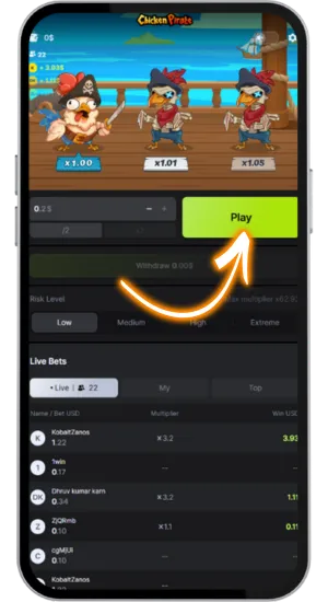 Play and withdraw your winnings